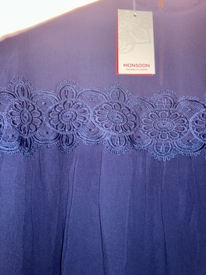 Monsoontop Size 22 Pretty Lace Detail ,bottom Is Lined Nice For Summer