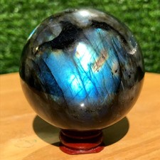 420G Natural Labradorite Ball Crystal Sphere Freeform Energy Healing Reiki