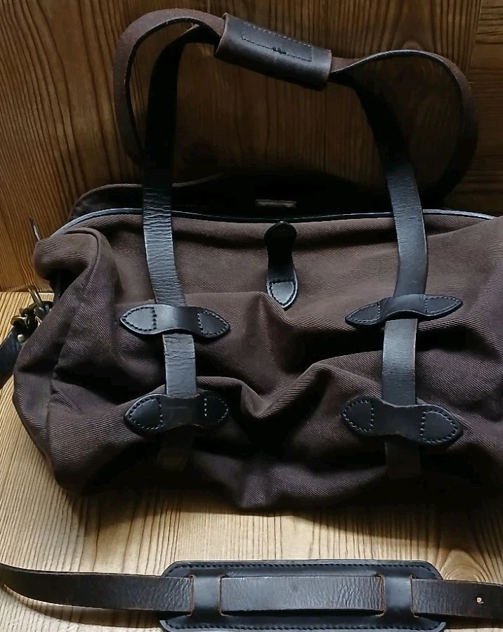 Maletín Filson Resistente Rústico Sarga Original Computadora Marrón Hecho en EE. UU. Talla Única Foto 2 de 4