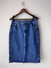 Gap Denim Knee-Length Skirt Size 10/30 -Blue Jean Pockets