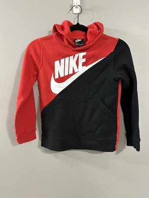 Nike Core Amplify Pullover Hoodie, Red/Black, Small, CHILD SIZE