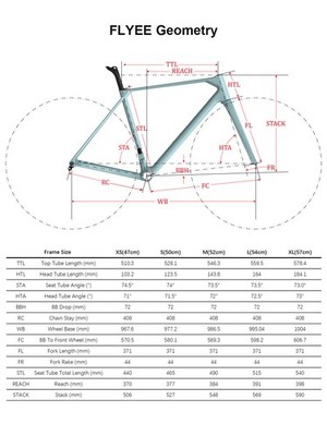 Telaio Bici Da Strada ICAN Flyee Disco Carbonio - T700/T800 - T47 UDH - Fino A 32mm - Leggero E Rigido - 2