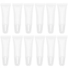 50 Pcs 10 ml Refillable Transparent Lip Gloss Tubes Cosmetic Empty Tubes