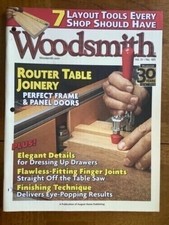 Woodsmith Magazine 31 183 Router Table Joinery Perfect Frame Panel Doors Drawers