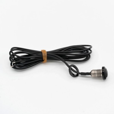 Micro Drucktaster Mini Schalter Schwarz Druckknopf Lenker Einbau 2 Kabel
