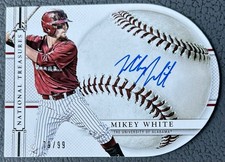 2015 Panini National Treasures Baseball Auto Die Cut #28 Mikey White /99 Alabama