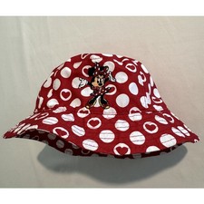 Walt Disney Parks Minnie Mouse Bucket Hat Red Polka Dot Toddler