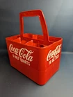 Vintage Coca Cola Plastic 6 Bottle Carrier pint, 16oz, half quart