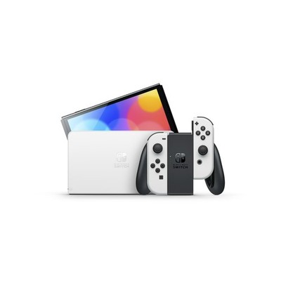 New Nintendo Switch OLED White Console Bundle Mario Kart 8 Deluxe