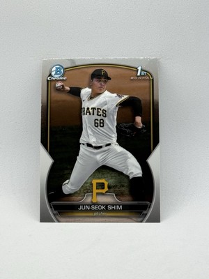 2023 Bowman Chrome Jun-Seok Shim 1st Bowman Prospect #BCP-153 Pittsburgh Pirates