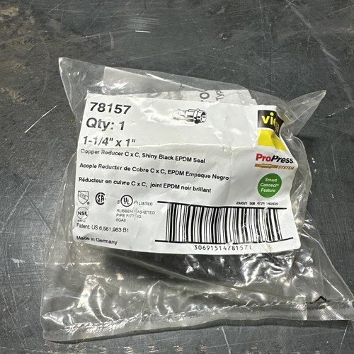 VIEGA 78157 PROPRESS COPPER REDUCER COPPER REDUCER 1-1/4" x 1"