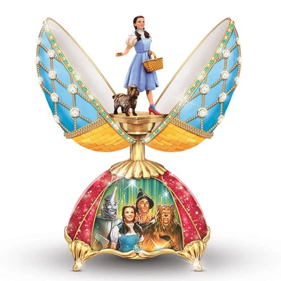 THE WIZARD OF OZ Dorothy Peter Carl Fabergé-Style Musical Egg Bradford Exchange
