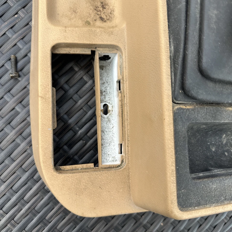 86-92 Jeep COMANCHE MJ OEM Interior Center Shifter Mini Console Honey Tan - Image 3 of 4