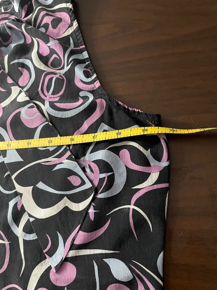 Top Mix It 100 % seda talla 8/M estampado geométrico clásico capa básica corbata de carrera Foto 4 de 4