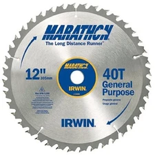 Irwin Industrial Tools 14080 12-Inch 40-Teeth Miter and Table Saw Blade