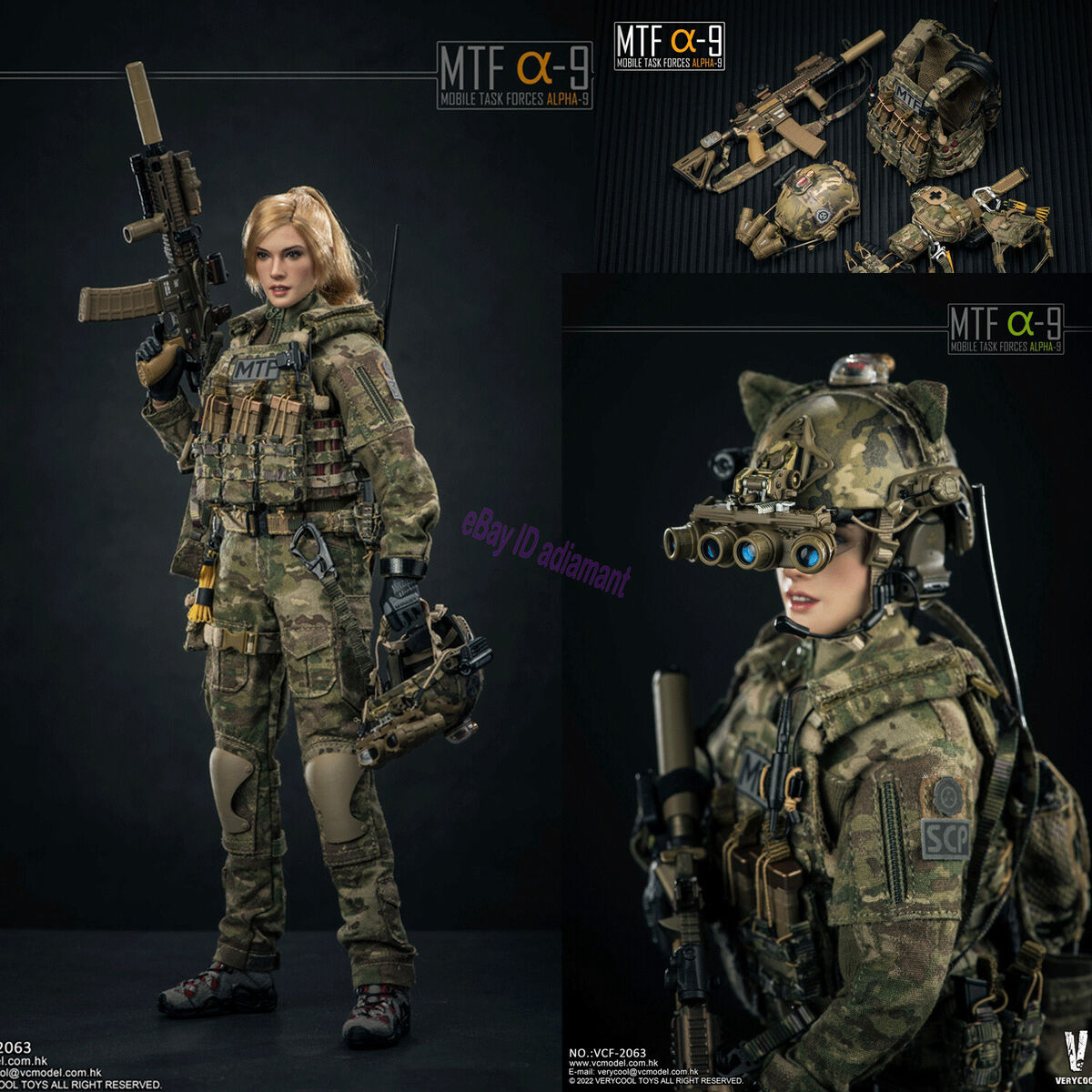 VERYCOOL Female Mobile Task Force 1/6 Action Figure Model In VERYCOOL Female Mobile Task Force 1/6 Action Figure Model In