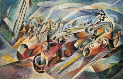 Engines Roar Antonio Marasco Italian Futurism Dynamic Racing Car