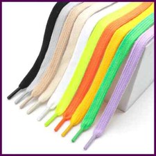 Quality Cotton Shoelaces 0.8cm Width Flat Shoelace Tennis Sneakers Shoe laces