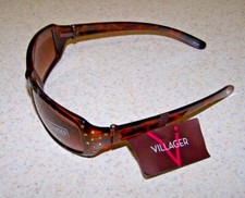 Claiborne - VILLAGER Sunglasses - TORTOISE FRAMES BROWN LENSES NWT 65183