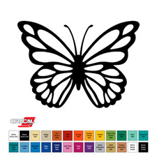 Butterfly Die Cut Permanent Sticker Vinyl Decal 3.5" CHOOSE COLOR