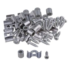 20Pieces Zinc Alloy Guitar String Tree Guide Retainer Spacer 0.43Inch Screw
