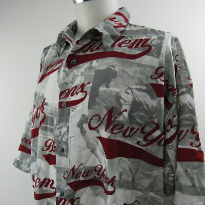 New York Boroughs Men's Shirt Camp Bowling 212 NPC USA all Over Print  XXL    