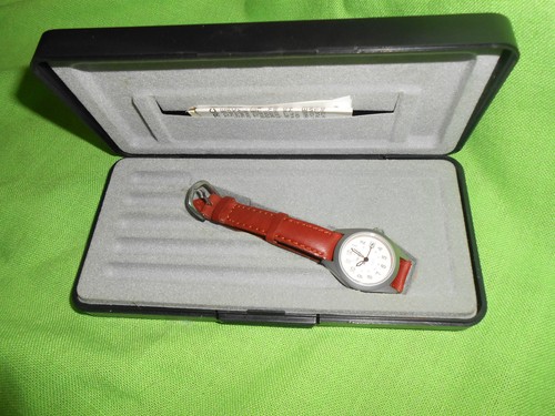 MERIT CIGARETTES WATCH, 1990 PROMO. QUARTZ ,DATE, TIME,With Case, needs BATTERY - Picture 2 of 6