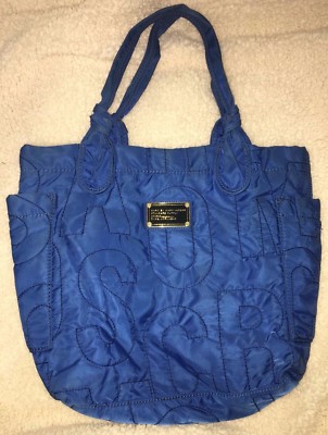 MARC by MARC JACOBS Pretty Nylon Tote Bag Shopper Purse in Blue-NICE
