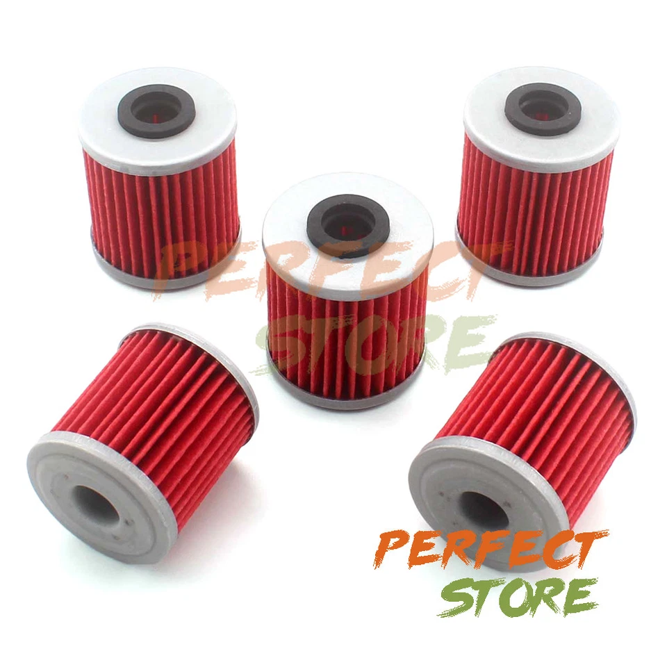 Filtro de aceite 5 HF207 para Kawasaki KX250F KX450F 04-18 Suzuki RMZ250 RMZ450 RMX450Z Foto 2 de 4