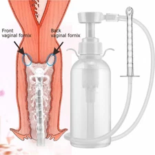 300ml Vaginal Douche Cleaner Manual Anal Douche for Women Reusable Cleaner Kit
