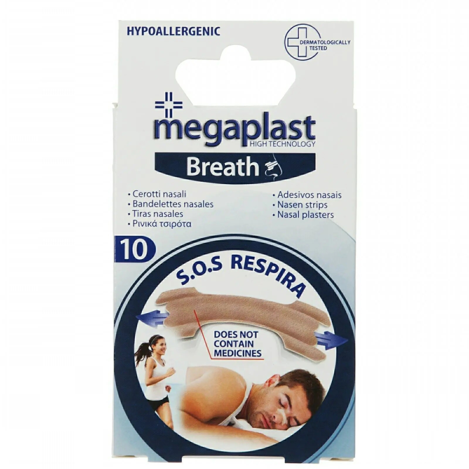 MEGAPLAST CEROTTI NASALI PZ10 865649