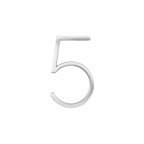 Hillman 844705 5in. #5 Distinctions Floating Mount House Number, Brushed Nickel