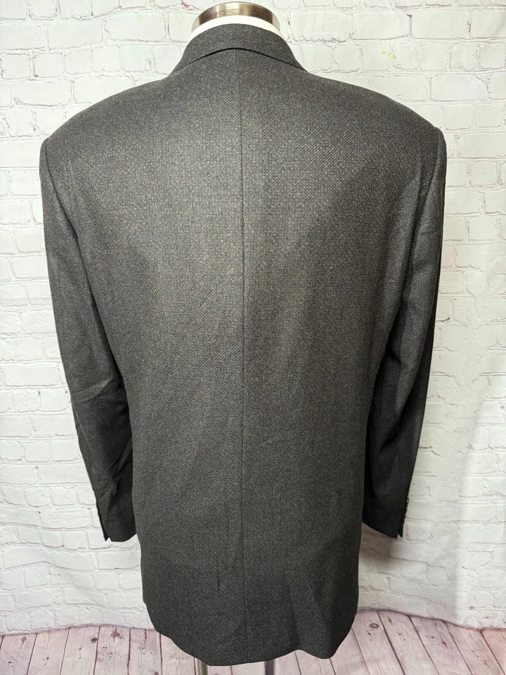 Abrigo Blazer Deportivo HUGO BOSS Para Hombres Marrón Ing Loro Piana LANA CACHEMIR Mezcla 46L Foto 4 de 4