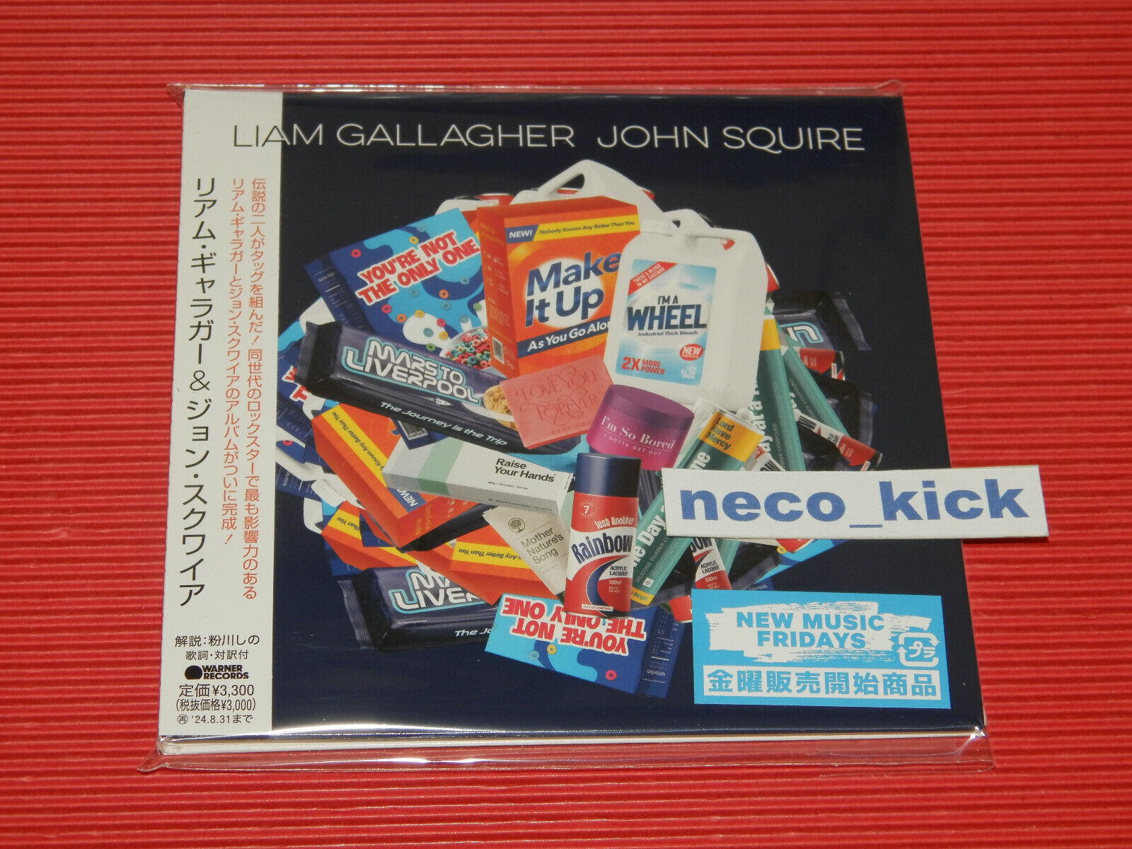 11B  LIAM GALLAGHER & JOHN SQUIRE Oasis The Stone Roses JAPAN CD