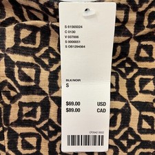 Urban Outfitters Mini Dress Womens Size S Brown Black Spaghetti Straps