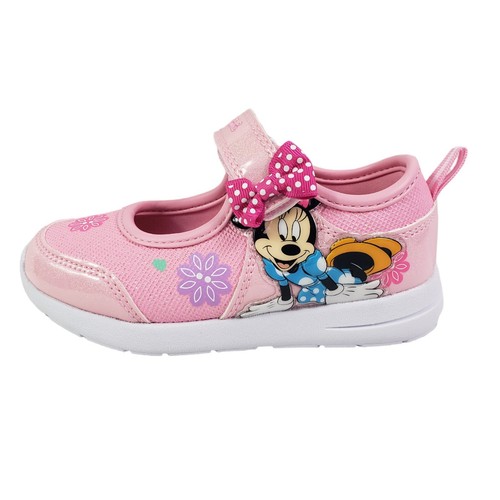 Disney Minnie Shoes for Girls - Pink Mary Jane LED Light Up Shoes Size 10 (19cm) - Picture 9 of 24