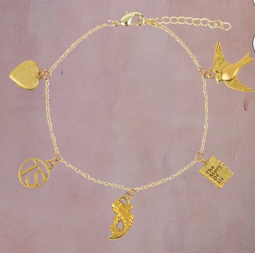 Brand New Licensed Taylor Swift SPEAK NOW CHARM BRACELET 18k Gold Plated