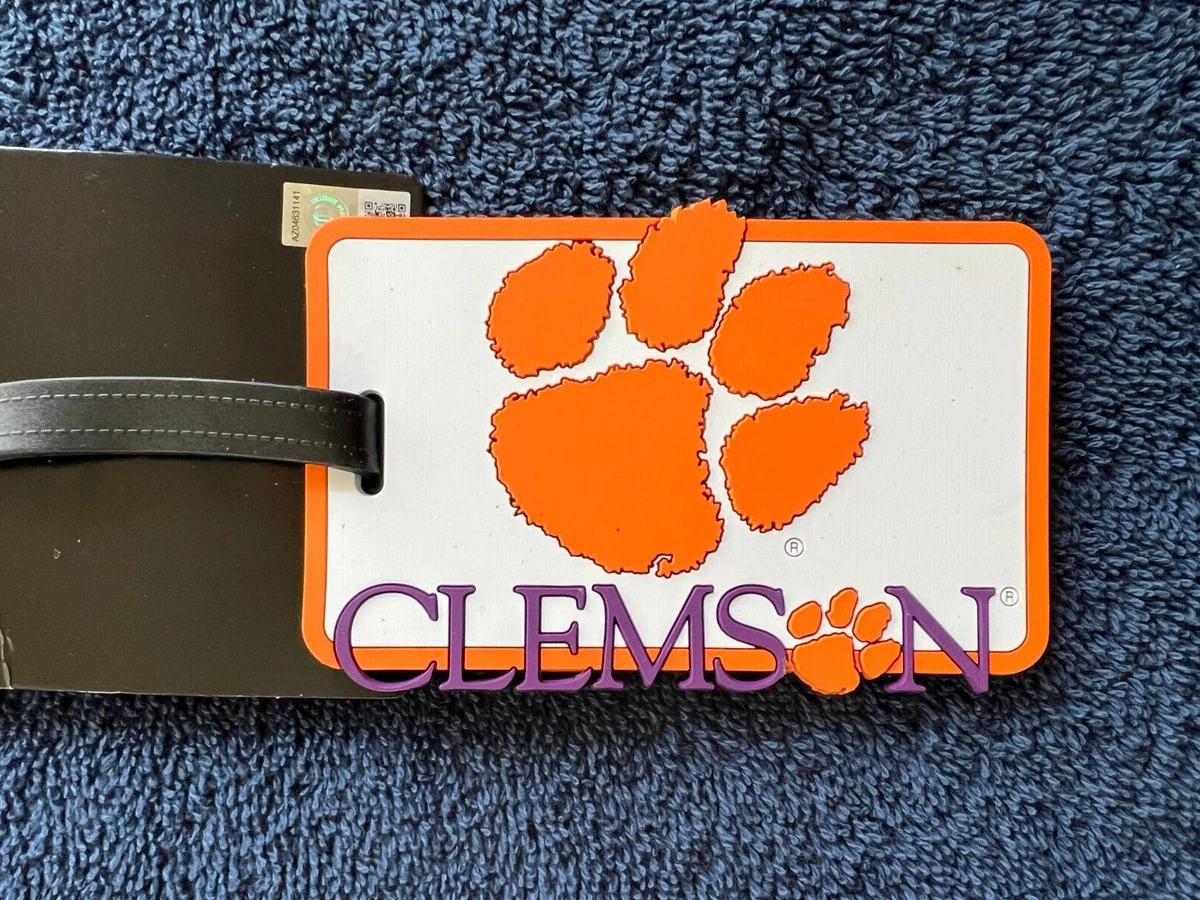 2 Clemson Tigers Bag Tags Golf Tag Luggage Tag NEW