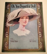 "Oh, You Beautiful Doll" Sheet Music Seymour Brown Nat D Ayer- 1911