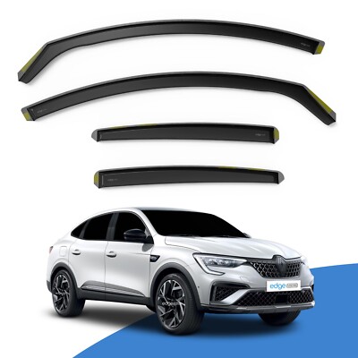 Renault Arkana 2019-onwards 5 Door SUV Wind Deflectors 4pc Edgevisors Tinted