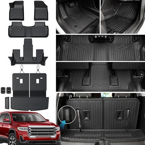 Floor Mats & Cargo Liner for 2017-2023 GMC Acadia 6 Seats, All-Weather TPE 🧹