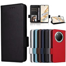 For Honor Magic7 Lite 5G, Luxury Wallet Flip Leather Stand Card Slots Case Cover