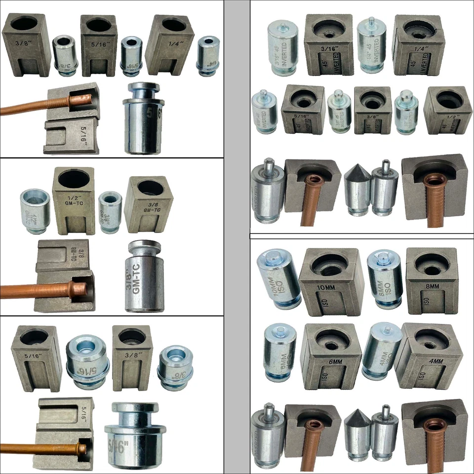 d'outils d'évasement hydraulique de réparation à Double frein 45 ° cuivre acier - Photo 4/4