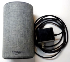 Amazon Echo (2nd Generation) Alexa Model# PS73BR w/AC Plug Used Once
