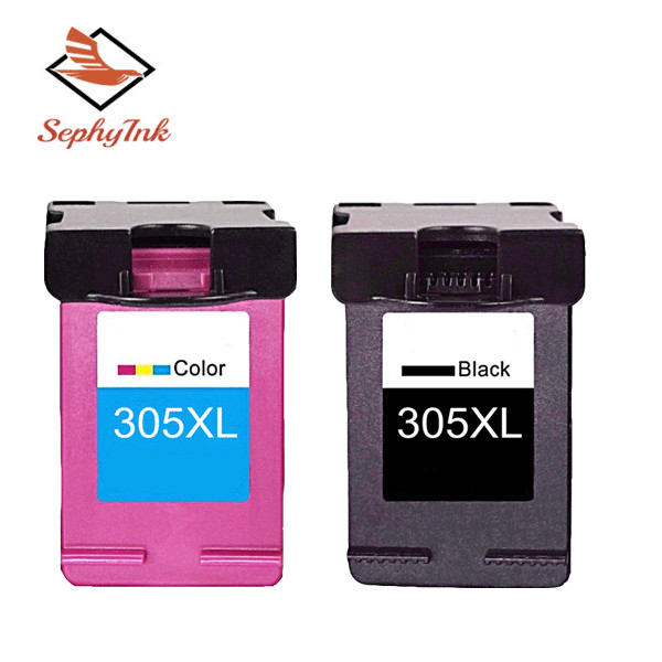 Pack de 2 cartouches d'encre compatibles HP 305 XL noir et couleur pour Deskjet