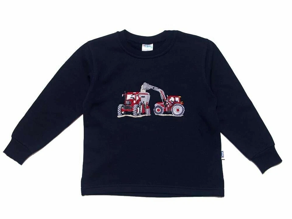 Zintgraf Junge Sweatshirt Stickerei rotes Gespann blau