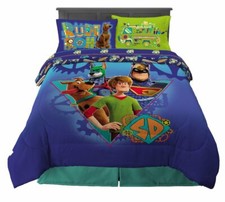 Scooby-Doo "Why Can  t This Be Scooby" Kids Full Bed Set - AB08N9QZWZV1