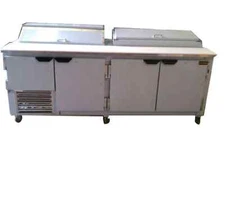 92" New US-Made Commercial Refrigerated Sandwich/ Pizza Prep Combo Unit