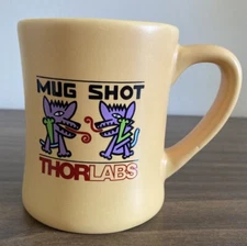 Mug Shot ThorLabs Coffee Diner-style Mug Ceramic Aztec Dogs Made in USA