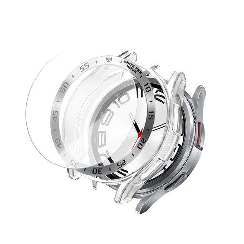 For Samsung Watch 6 Classic 43/47mm Tempered Glass +Bezel + Protector Cover Case - Picture 13 of 37